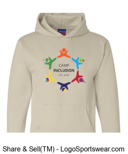 Champion Adult Powerblend Hooded Sweatshirt Design Zoom