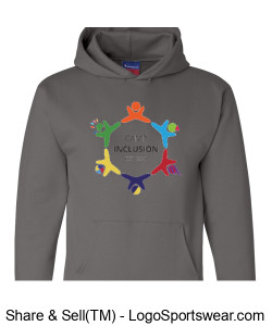 Champion Adult Powerblend Hooded Sweatshirt Design Zoom
