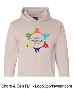 Champion Adult Powerblend Hooded Sweatshirt Design Zoom